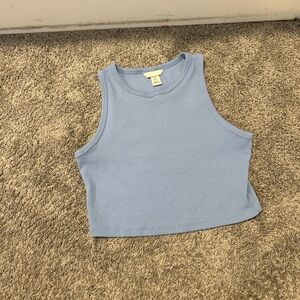 H&M Light Blue Crop Top